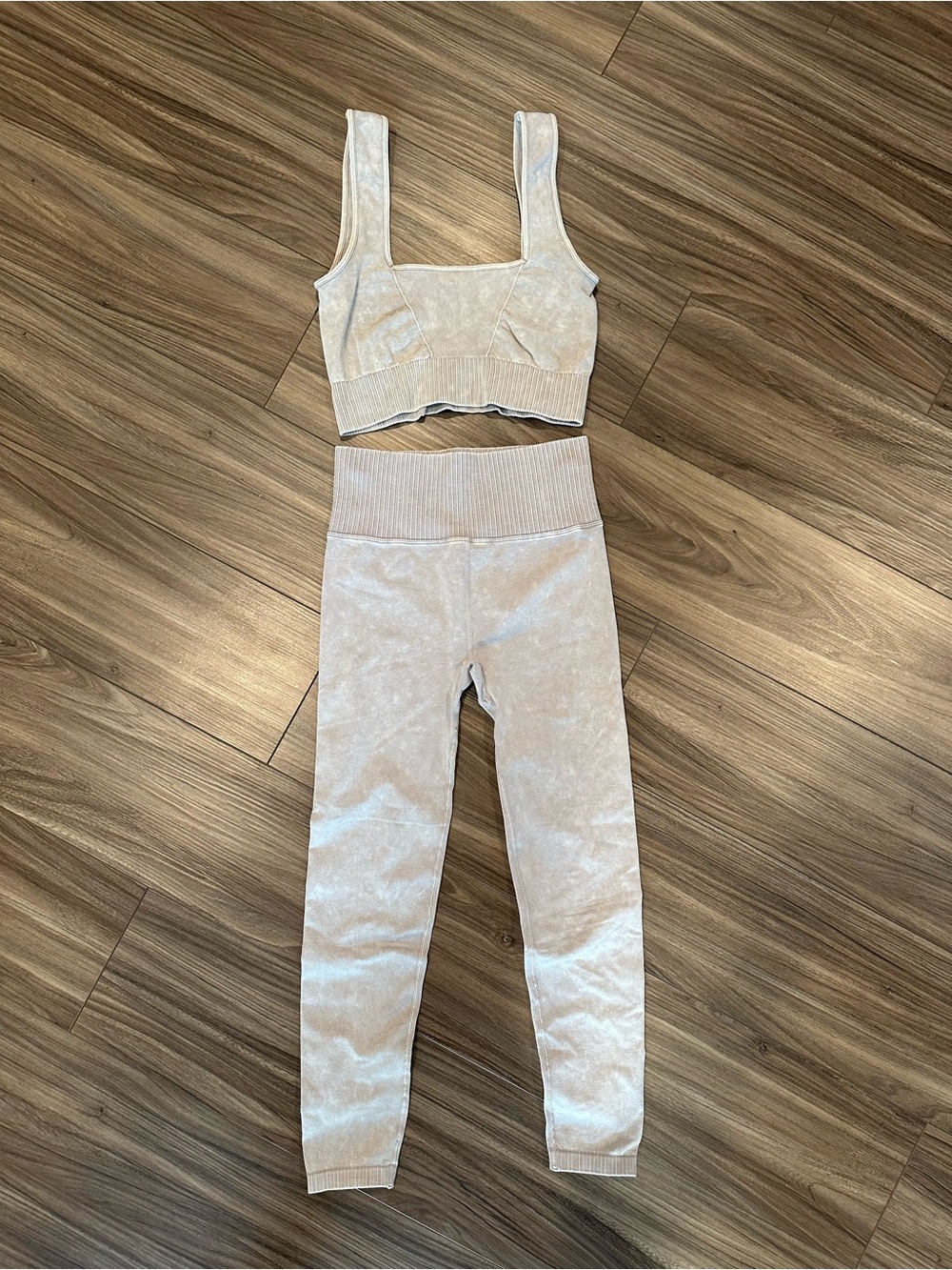 Grey Seamless High-Waist Leggings